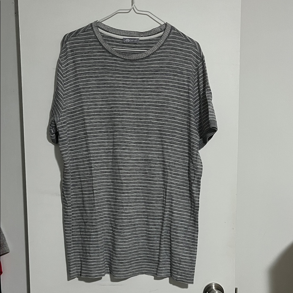Goodfellow & Co Gray and White Striped Tee